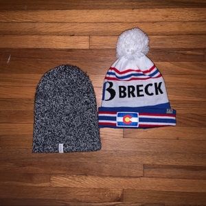 Breckinridge ski & snowboard beanie set